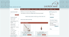 Desktop Screenshot of laurenmayonline.com